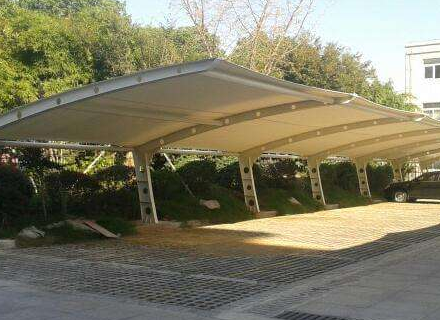 膜结构自行车棚